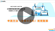 本補助金申請「全体の流れ」の説明動画